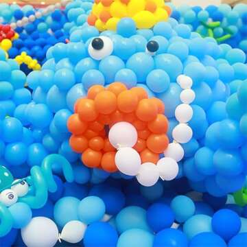 IN-JOOYAA 6 Inch Pearlescent White Link Balloon 50 Pcs Quick Link Balloons for Party Decoration