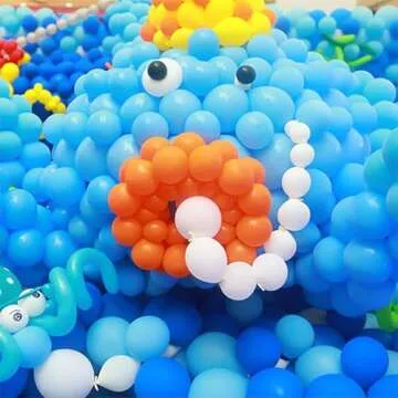 IN-JOOYAA 6 Inch Pearlescent White Link Balloon 50 Pcs Quick Link Balloons for Party Decoration