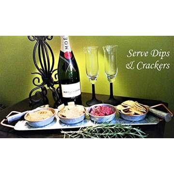 Galrose Appetizer Tray with Snack Bowls – Elegant Serveware