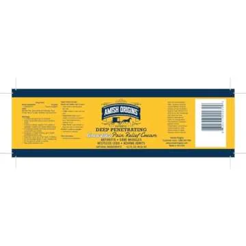 Maximum Strength Amish Origins Pain Relief Cream 3.5oz