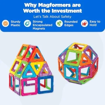 Magformers Basic Magnetic Building Blocks for Creative Kids