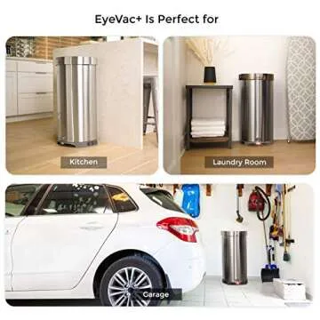 EyeVac+ Touchless Trash Can & Vacuum for Modern Homes