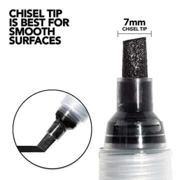 Krink K-71 Super Black Permanent Ink Marker - Bold and Opaque Fine Art Graffiti Markers for Any Surf...