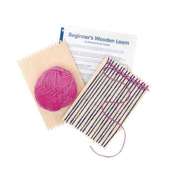 Colorations RLOOM Beginners Wooden Loom, Set of 12, for Kids, Arts & Crafts, Weaving, Craft Activity, Motor Skills, Critical Thinking, Basket, Jewelry, Crochet, Teaching, Educational