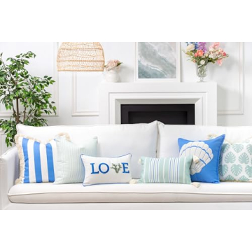 Hofdeco Coastal Pillow Cover - Chic and Water-Resistant