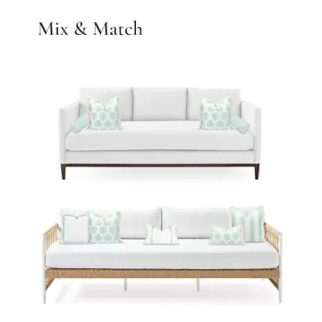 Hofdeco Coastal Pillow Cover - Chic and Water-Resistant