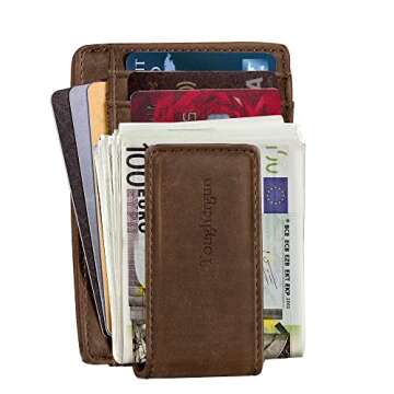Toughergun Minimalist Wallet with Magnetic Closure for Men