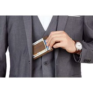 Toughergun Minimalist Wallet with Magnetic Closure for Men