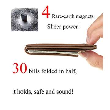 Toughergun Minimalist Wallet with Magnetic Closure for Men