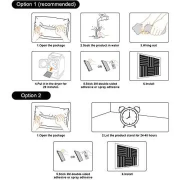 JBER 12 Pack Acoustic Foam Panels, 1" X 12" X 12" Sound Proof Foam Panels for Walls, High Desnsity Studio Soundproofing Wedges - Fire Resistant & Noise Absorbing for Studio, Office, Home (Blue)