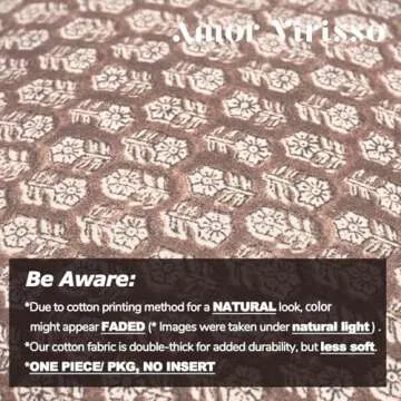 Amor Virisso Floral Pillow Covers 18x18 Couch Pillows for Living Room Farmhouse Neutral Pillow Covers Decorative Throw Pillow Covers Accent Sofa Pillows 1PC, Cognac Brown