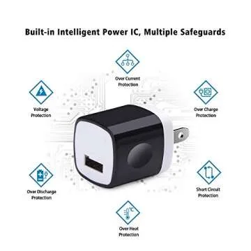 Wall Adapter 10 Pack,UorMe 1A 5V Single Port Charger Power USB Plug Charging Cube Block Box Compatible iPhone 14 13 12 SE 11, Galaxy S23 Ultra S22 S21 FE S10e S9 A13 A03s A71 A51 Note20 Google 8A 7A