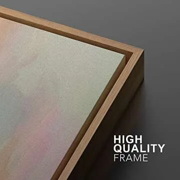 MUDECOR Pink Green Framed Canvas Art for Home Decor