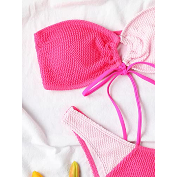 Trendy Meetall Bandeau Bikini Set for Women and Teens