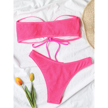 Trendy Meetall Bandeau Bikini Set for Women and Teens