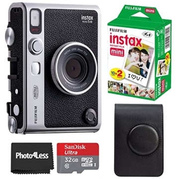Fujifilm Instax Mini EVO Hybrid Instant Camera Bundle - Capture Moments in Style