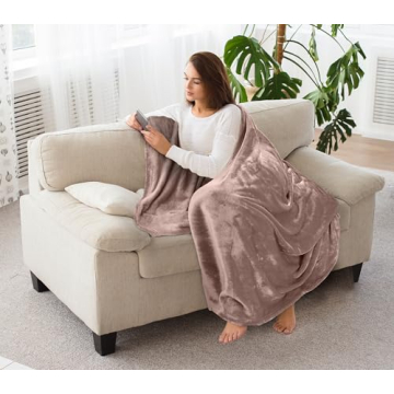 Utopia Bedding 300GSM Fleece Blanket Rose Pink Luxury Throw