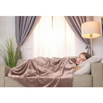 Utopia Bedding 300GSM Fleece Blanket Rose Pink Luxury Throw