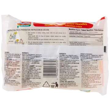 Indomie Mi Goreng Instant Stir Fry Noodles Pack of 30 - Halal Certified Original Flavor