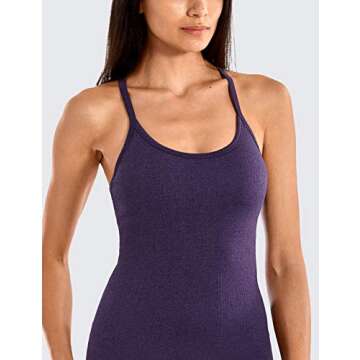 CRZ YOGA Seamless Workout Tank Top for Women
