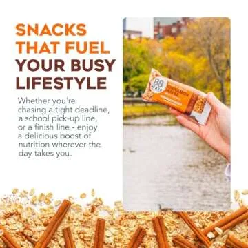 88 Acres Cinnamon Maple Seed + Oat Granola Bars 9 Count