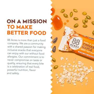 88 ACRES Cinnamon Maple Seed +Oat Granola Bar 9 Count 1.6oz