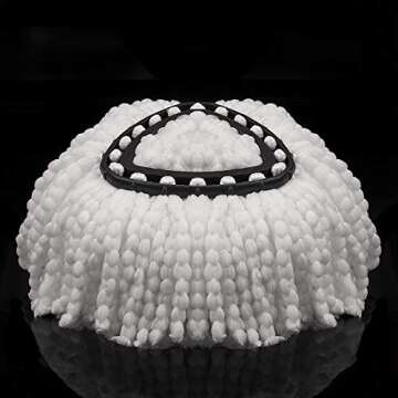 4 Pack Mop Head Replacement Compatible with Ocedar Mop Refills EasyWring Spin Mop Refills Microfiber Mop Replacement Head