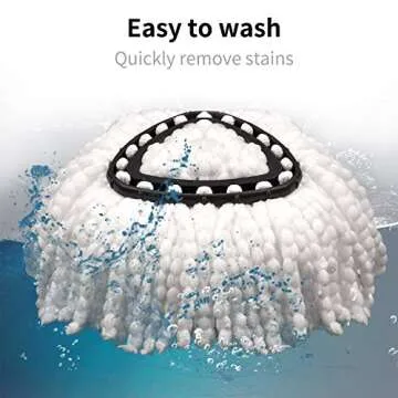 4 Pack Mop Head Replacement Compatible with Ocedar Mop Refills EasyWring Spin Mop Refills Microfiber Mop Replacement Head