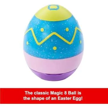 Mattel Games Easter Magic 8 Ball Novelty Toy, Fortune-Telling Easter Egg with Holiday-Themed Answers for Kids, Adults & Families