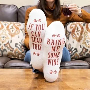 Funny Socks for Women - Bring Me Some Wine