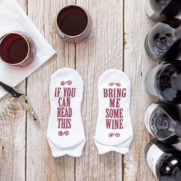 Funny Socks for Women - Bring Me Some Wine