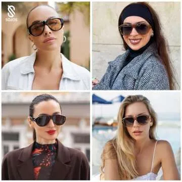 SOJOS Retro Aviator Polarized Sunglasses for Men Women - Vintage 70s Style UV Protection