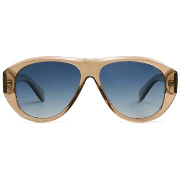 SOJOS Retro Aviator Polarized Sunglasses with UV Protection