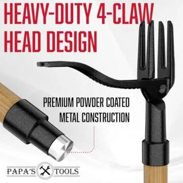 Weeder - Stand Up Weed Puller Tool Made with Wooden Handle