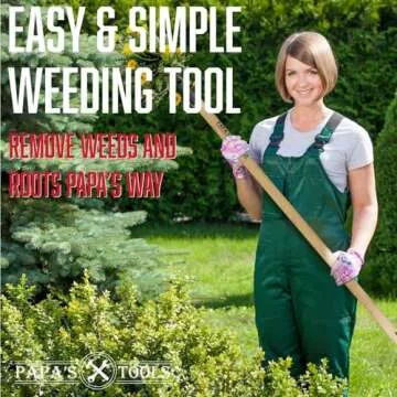 Weeder - Stand Up Weed Puller Tool Made with Wooden Handle