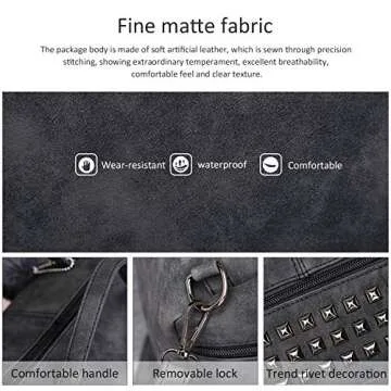 Stylish Pahajim Studded Tote Handbag for Women