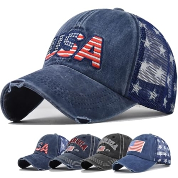 American Flag Baseball Cap Adjustable for Men and Women