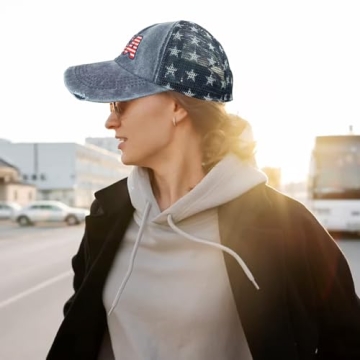 American Flag Baseball Cap Adjustable for Men and Women