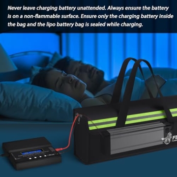 FLASLD E-Bike Battery Safe Bag Fireproof and Waterproof