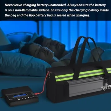 FLASLD E-Bike Battery Safe Bag Fireproof and Waterproof