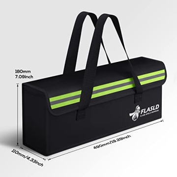 FLASLD E-Bike Battery Safe Bag Fireproof and Waterproof