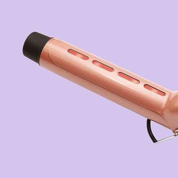Sutra IR2 Infrared Curling Iron, 35MM I 1.3-inch I Clip Curling Iron, Rose Gold Ceramic Barrel, Adjustable Digital Temperature Control up to 430°F, Auto Shut Off
