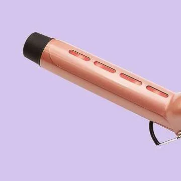 Sutra IR2 Infrared Curling Iron, 35MM I 1.3-inch I Clip Curling Iron, Rose Gold Ceramic Barrel, Adjustable Digital Temperature Control up to 430°F, Auto Shut Off