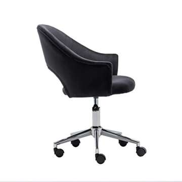 Luxurious BTEXPERT Velvet Swivel Office Chair