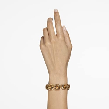 Swarovski Harmonia Bracelet - Gold-Tone, Yellow Cushion Cut Elegance