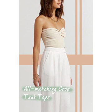 Stylish NTSWZYS Women's Strapless Crop Top for Summer