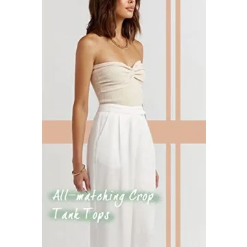 Stylish NTSWZYS Women's Strapless Crop Top for Summer