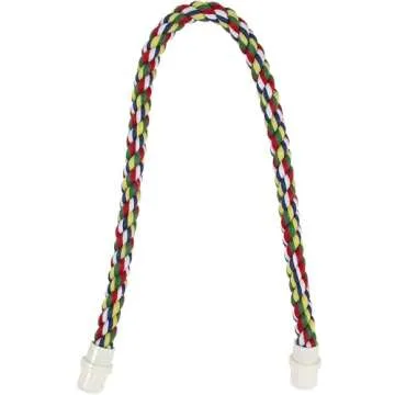 JW Pet Comfy Perch For Birds Flexible Multi-color Rope, Medium - 32" Length