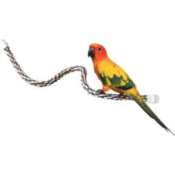 JW Pet Comfy Perch For Birds Flexible Multi-color Rope, Medium - 32" Length