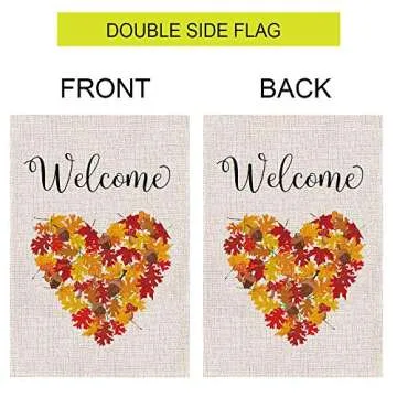 Keniot Autumn Leaf Garden Flag - Double Sided Fall Decor
